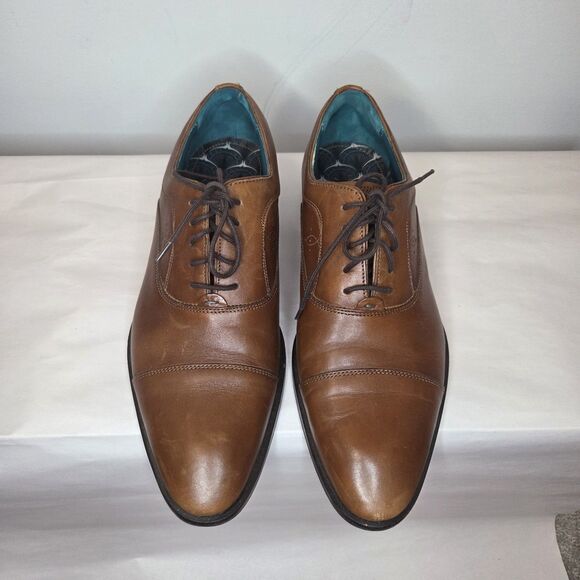 Ted Baker FUAMIN Cap Toe Brown Leather Oxford Shoe Size: 9.5US, 42.5EU, 8.5UK main image 5
